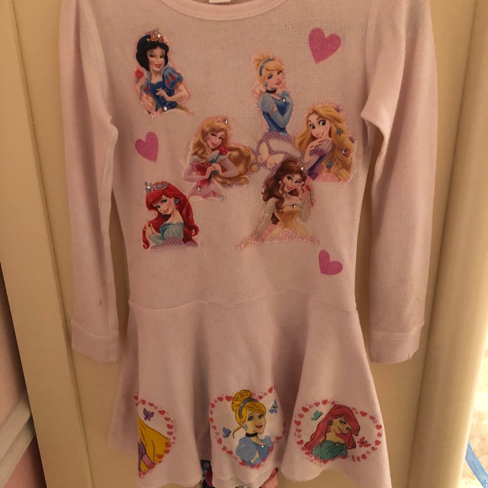 Princes rhinestone light tie dye sparkle dress